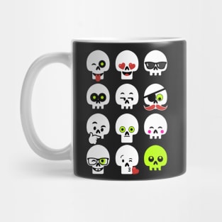 Emoji Faces Skull Mug